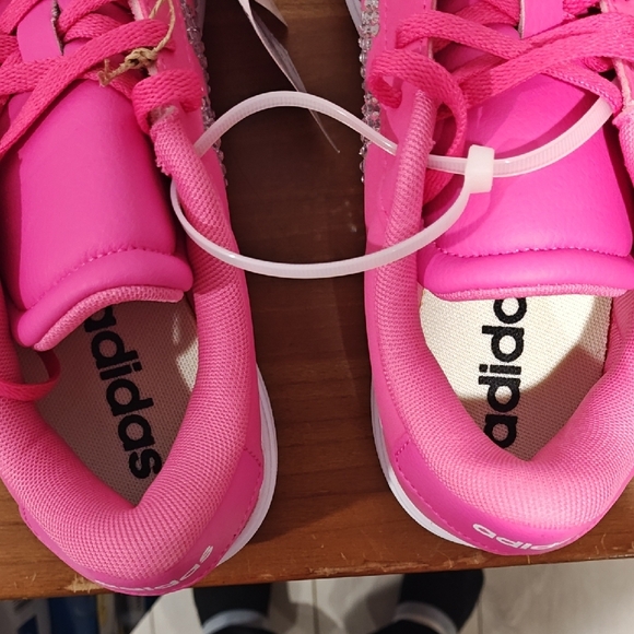 Adidas Kids' VL Court Bold Sneaker Big Kid - Picture 8 of 12